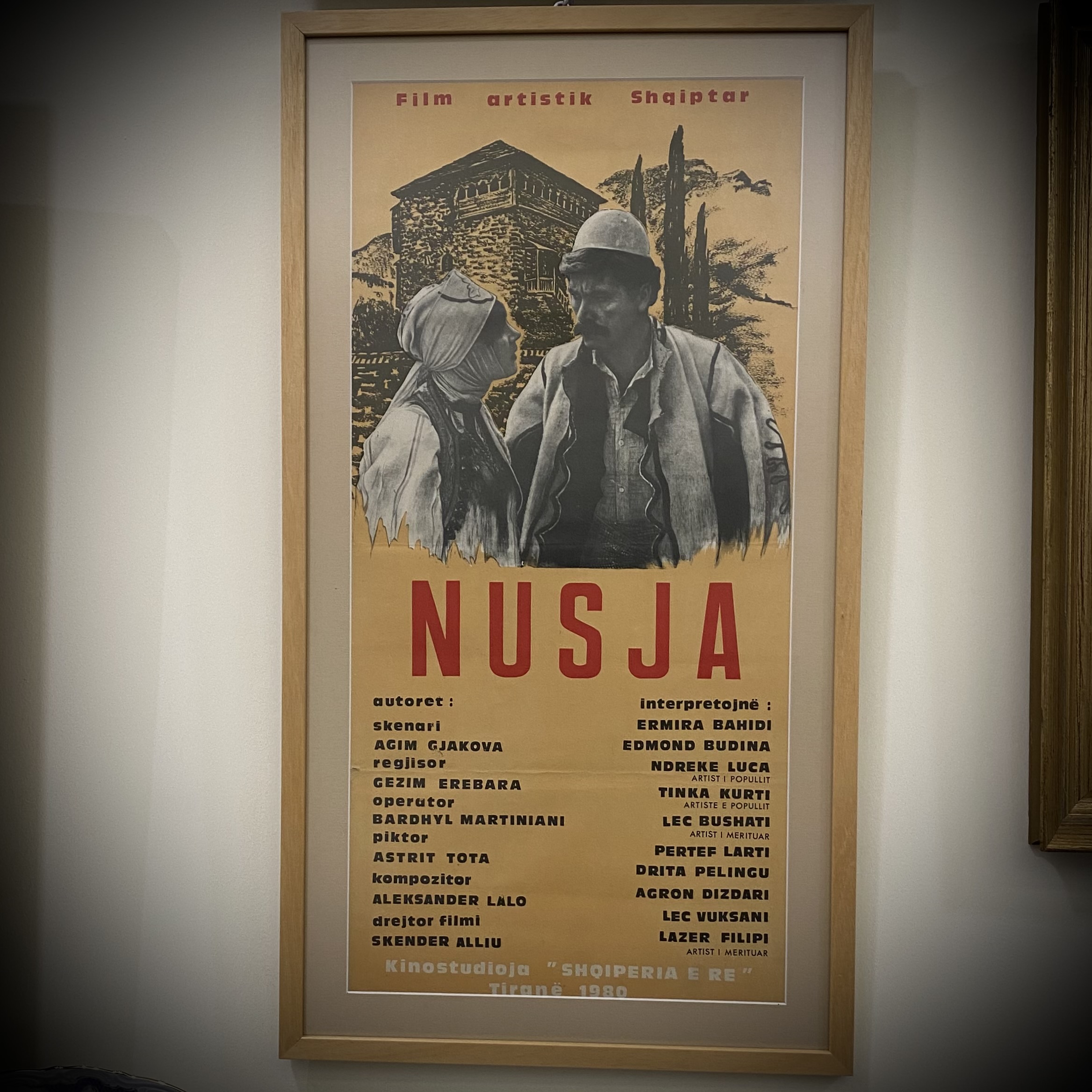 Poster i Vjetër Filmi Shqiptar ''Nusja'' Tiranë 1980