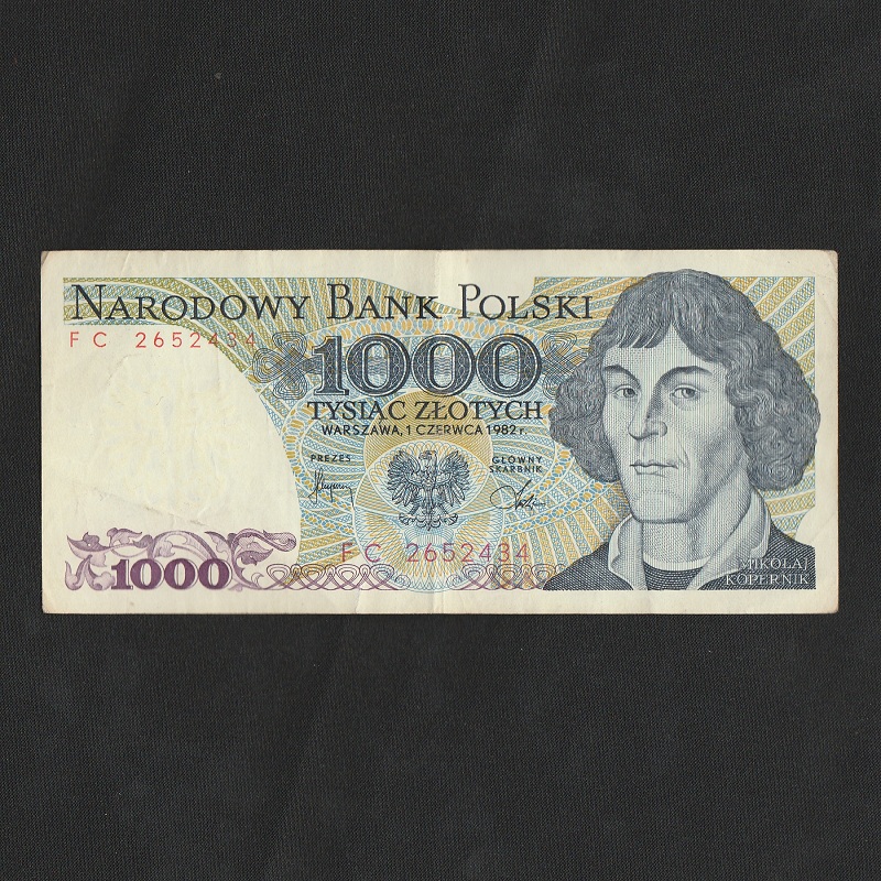 Poloni 1000 Zlotych 1982 e Qarkulluar